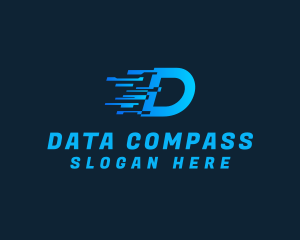 Data Transfer Letter D logo