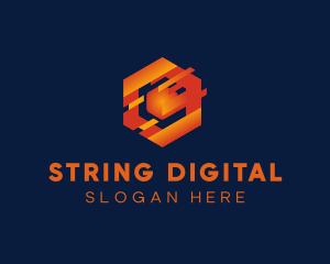 Digital Tech Cube logo design