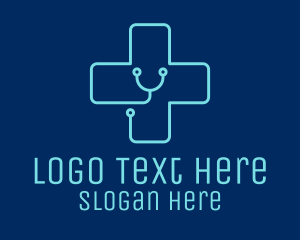 Medical Cross Stethoscope  logo