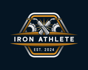 Iron Welding Maintenance logo design