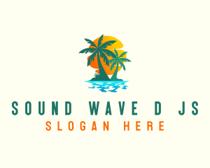 Seaside Beach Villa logo design