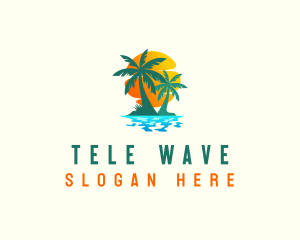 Seaside Beach Villa logo design