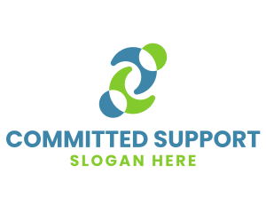 Person Hug Support logo design