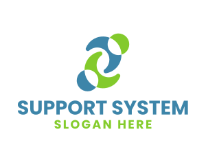 Person Hug Support logo design