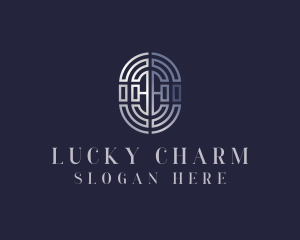 Labyrinth Lucky Charm logo design