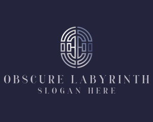 Labyrinth Lucky Charm logo design