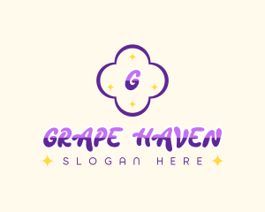 Grape Fruit Juice logo design