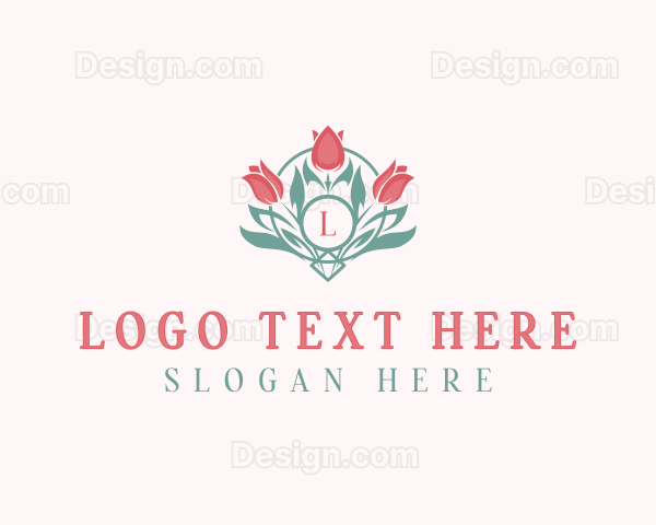 Tulip Floral Beauty Logo