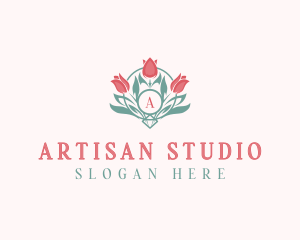 Tulip Floral Beauty logo design