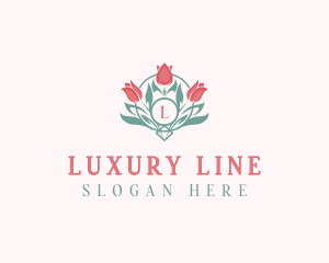 Tulip Floral Beauty logo design