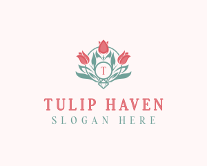 Tulip Floral Beauty logo design