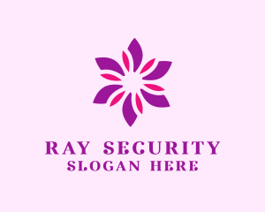 Purple Flower Petals Logo