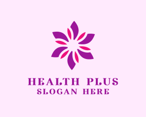 Blooming Purple Flower logo