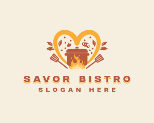 Casserole Spatula Restaurant logo design