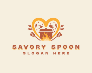 Casserole Spatula Restaurant logo design