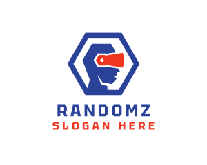 Polygon VR Head logo