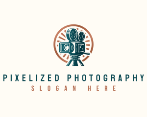 Cinema Film Camera logo design