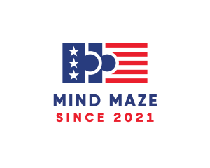American Puzzle Flag logo