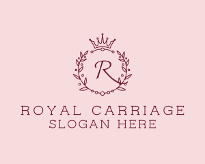 Royal Wreath Beauty Brand logo design