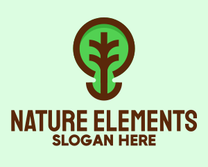 Modern Natural Tree  logo design