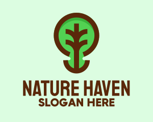 Modern Natural Tree  logo design