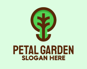 Modern Natural Tree  logo design