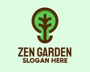 Modern Natural Tree  logo design