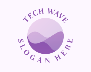 Liquid Wave Circle logo design