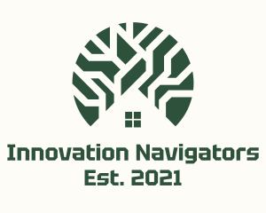 Navigation Circuit Home logo design