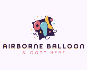 Festive Party Balloons logo design