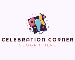 Festive Party Balloons logo design