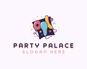 Festive Party Balloons logo design