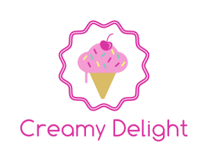 Cherry Sprinkles Ice Cream  logo