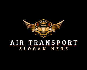 Wing Crown Car logo design