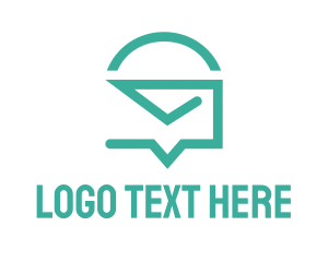 Mail Messaging Chat logo design