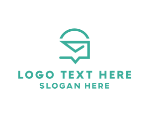 Mail Messaging Chat logo design