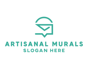 Mail Messaging Chat logo design