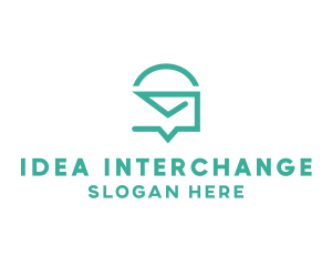 Mail Messaging Chat logo design