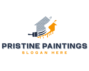 Renovation Paint Brush logo design