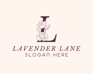 Floral Boutique Letter L logo design