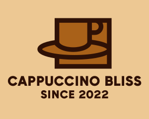 Brown Cafe Coffee Cup  logo