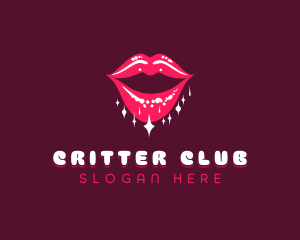 Shiny Mouth Lips logo design