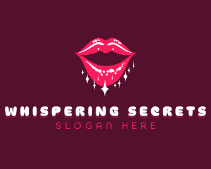 Shiny Mouth Lips logo design