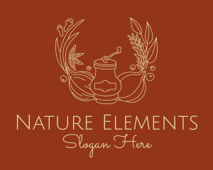 Natural Spices Grinder logo design