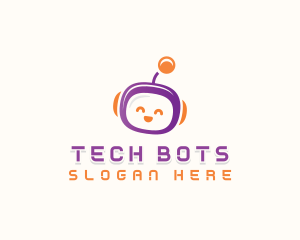 Cyber Robot Toy logo design