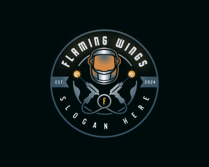 Welding Gun Machinery logo design