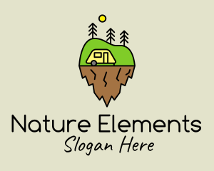 Minimalist Nature Camp  logo design