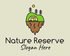 Minimalist Nature Camp  logo design