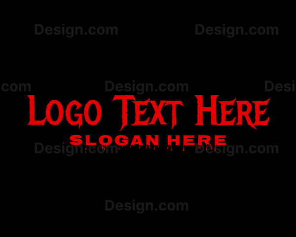 Scary Horror Business Logo