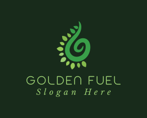 Oil Droplet Leaf logo design